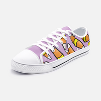 Candy Corn (Lilac) Low Top Canvas Shoes