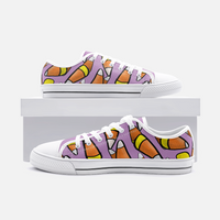 Candy Corn (Lilac) Low Top Canvas Shoes